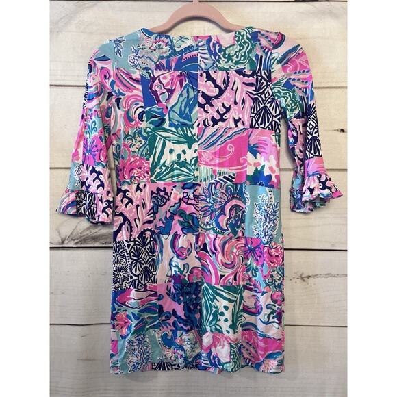 Lilly Pulitzer Girls Dress Size Large 8/10 Patchwork - Picture 5 of 5